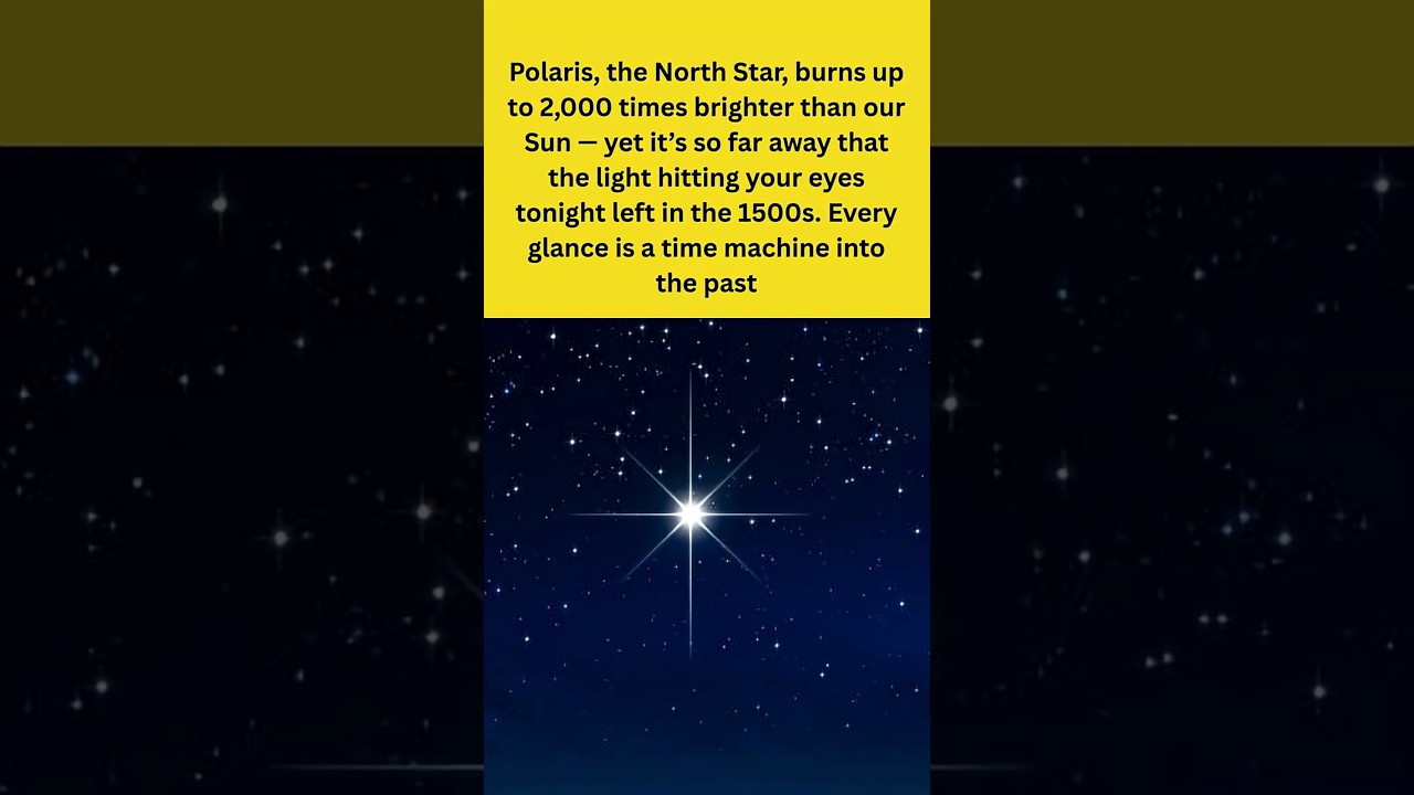 Polaris star shines like 2000 suns, but it&rsquo;s light left in the 1500s  #polarisstar #polaris