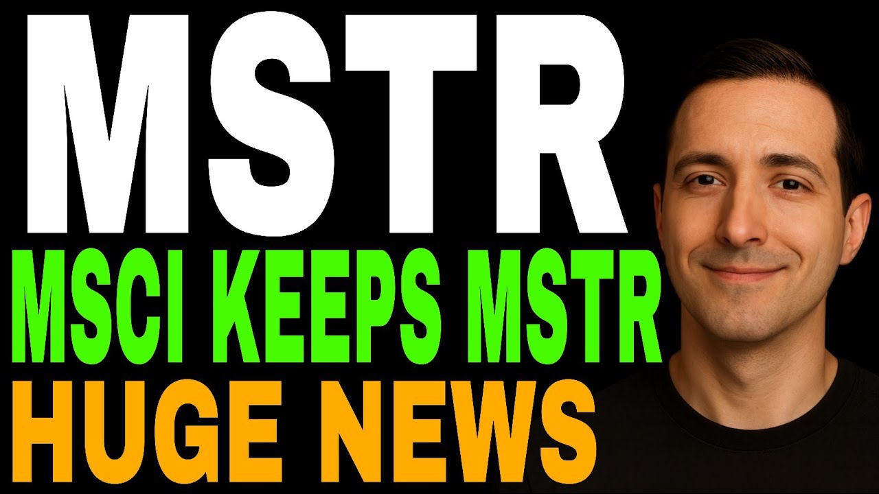 MSTR Stock Breaks Free of MSCI Overhang &mdash; Index Risk Removed, 6% Surge & Structural Reset