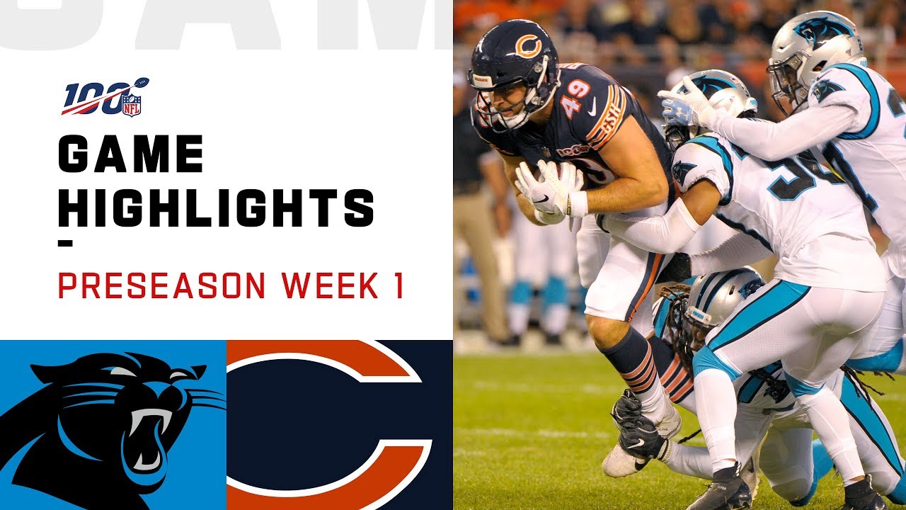 Panthers vs. Bears Preseason Week 1 Highlights | NFL 2019