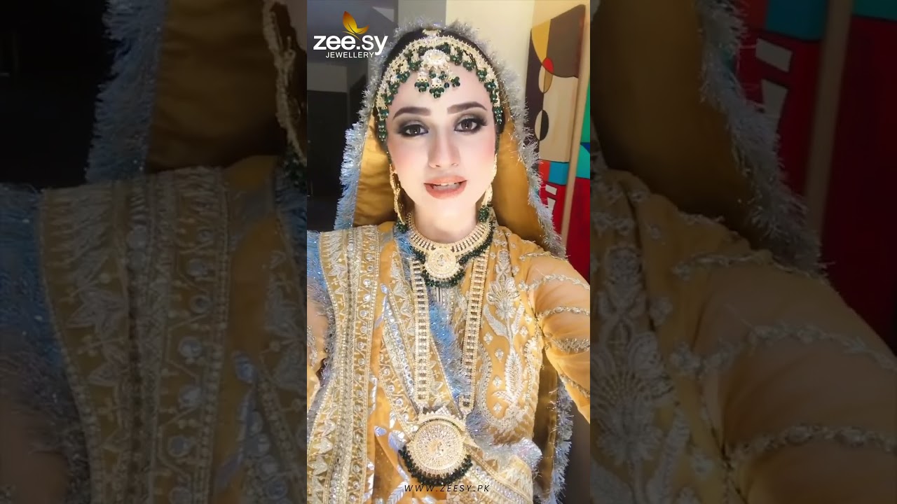 Kanwal Khan Looks Gorgeous In Zee.sy Jewellry Stunning Bridal Set.