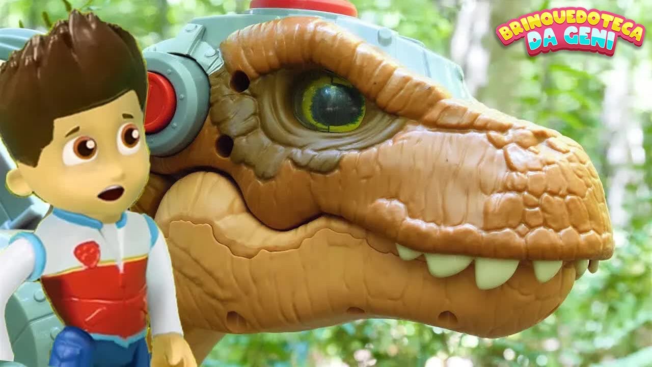 O Melhor vídeo educativo com a Patrulha Canina em uma Missão Resgate de um Dinossauro!