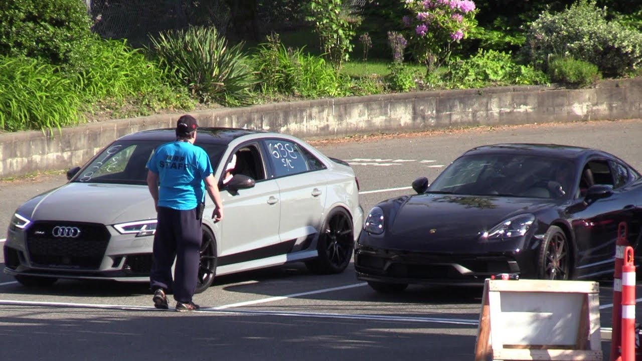 Porsche 718 Cayman vs RS3 Audi - drag race