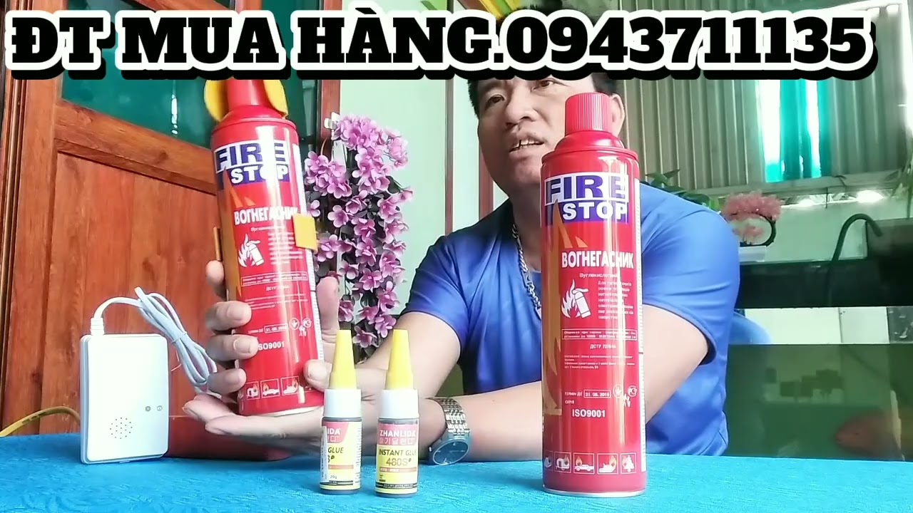 BÌNH XỊT CHỮA CHÁY MINI BẢO VỆ AN TOÀN CHO MỌI GIA ĐÌNH CÔNG TRÌNH HÀNG CHÍNH HÃNG 