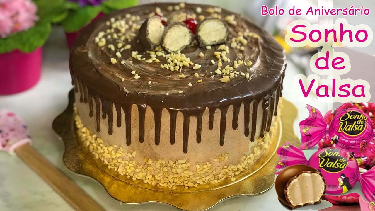 Bolo de Aniversário Sonho de Valsa - Vídeo Aula - Ótimo para iniciantes!