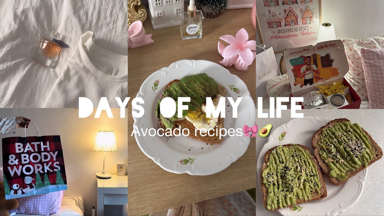 Days of my life ايام من حياتي في الشتاء ❄️ | وصفات   . تلوين 📒 والكثير  . فطور بالأفوكادو 🥑🌸تسوق 🛍️