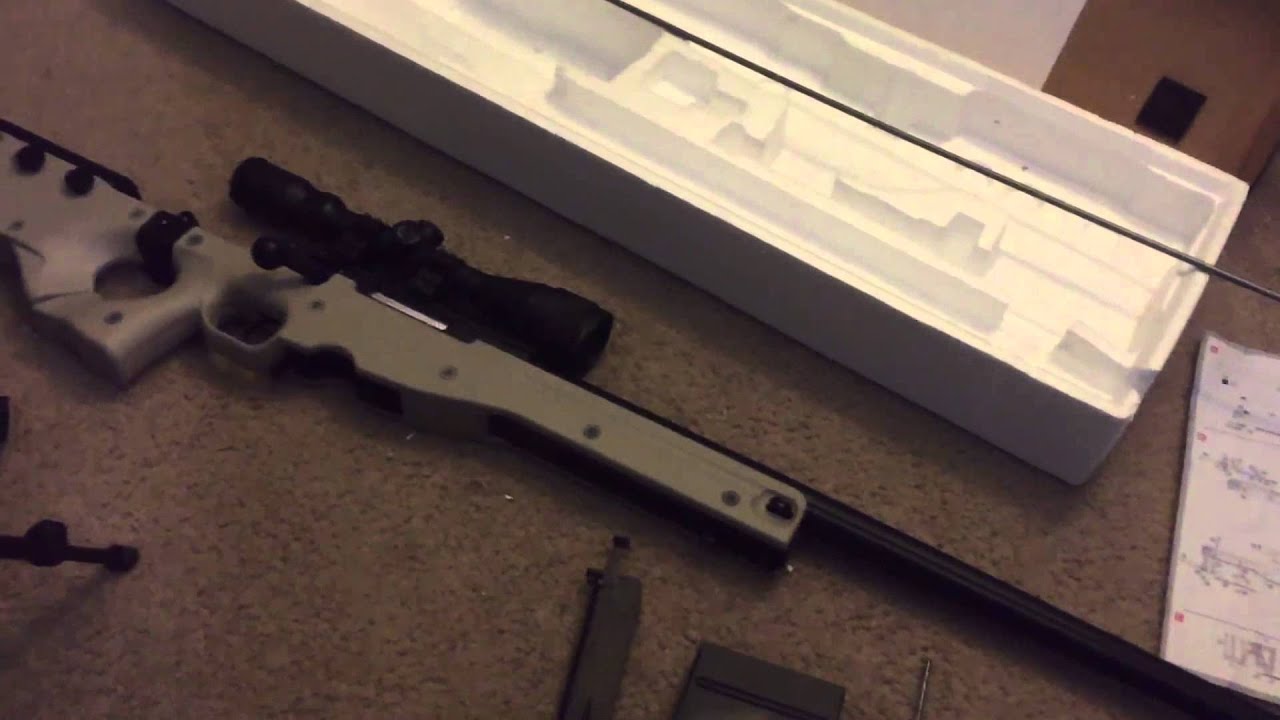 WELL L96 Bolt Action Airsoft Sniper Rifle(unboxing)