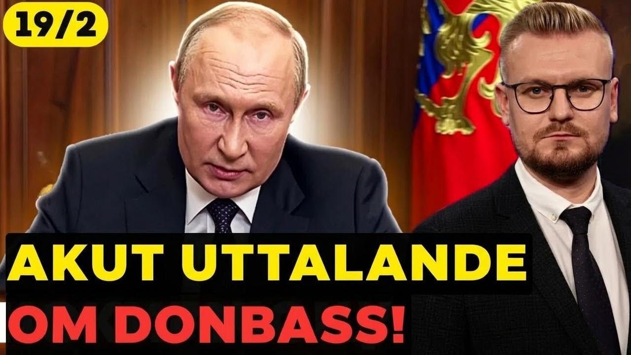 USA:s underrättelsetjänst: Putin tänker fortsätta kriget i 2 år till! Byts Donbass mot fred?