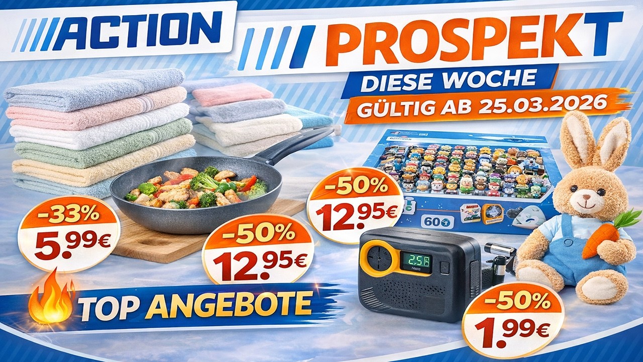 ACTION Prospekt ab Mittwoch 25.03.2026 🛒 OSTERN & FRÜHLING Kracher! 🔥 Mega-Günstig!