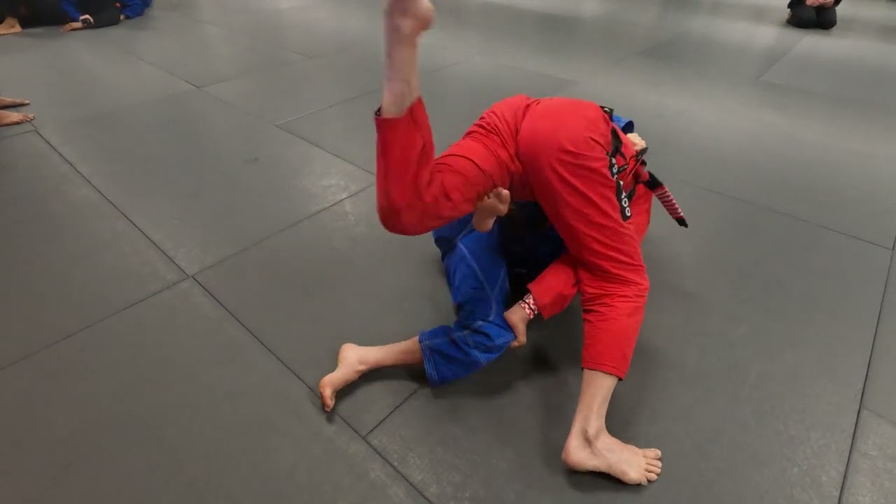 Jean Jacques Machado Rolling with (Different) Brown Belt Student