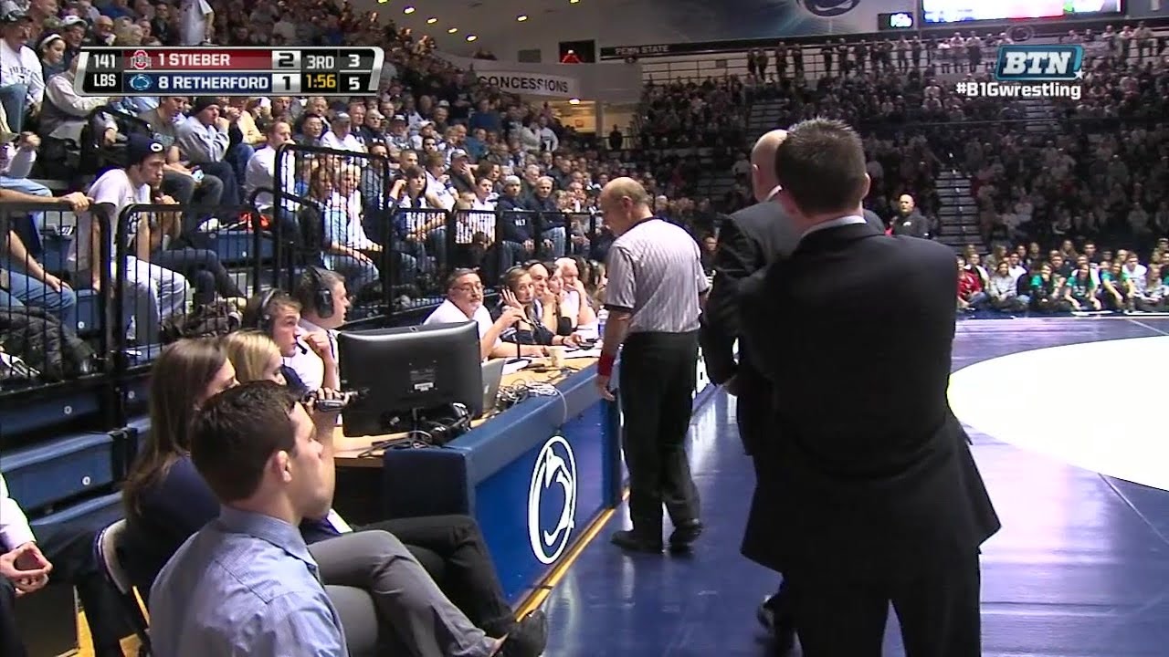 Big Ten Rewind: 2013 Wrestling - 141 LBs - OSU's Logan Stieber vs. PSU's Zain Retherford