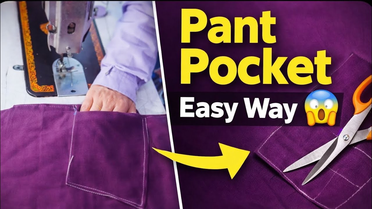 Beginners Ke Liye Pant Me Pocket Lagana | Perfect Fit