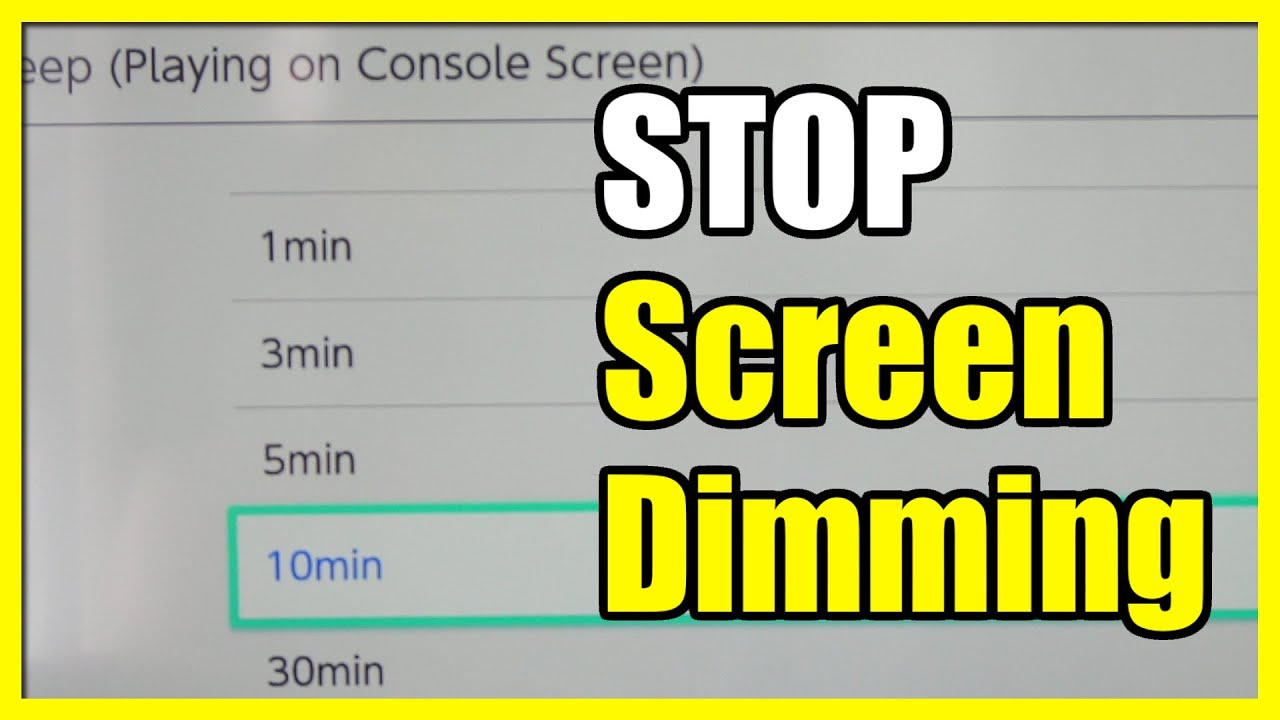 How to Stop Screen Dimming on Nintendo Switch (Auto Screen Dim)