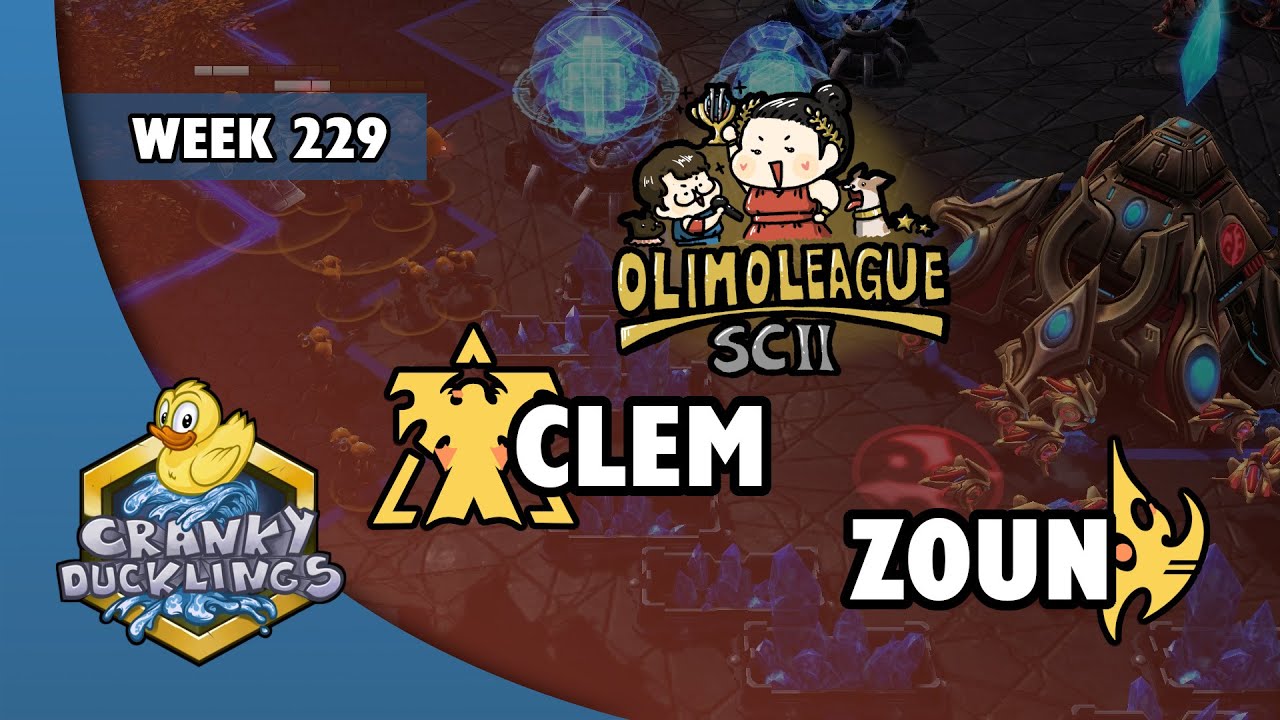 Clem vs Zoun - TvP | OlimoLeague Week #229 | Weekly StarCraft 2 Tournament