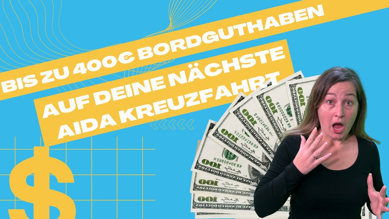 Bis zu 400 Euro Bordguthaben für deine nächste AIDA Kreuzfahrt