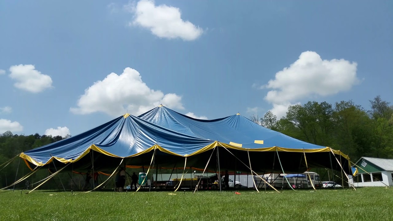 Lewis and Clark Circus Tent Build Time Lapse