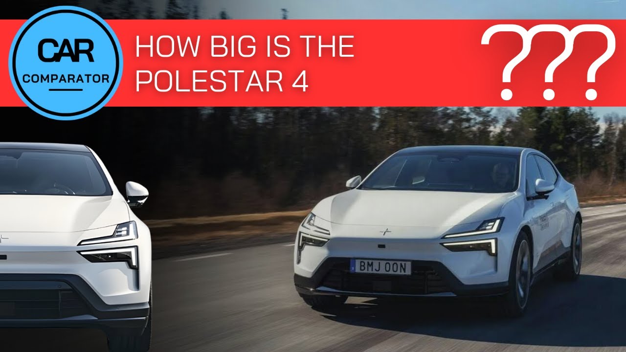 Polestar 4 vs the field: Understanding its size with real-scale dimensions comparison.