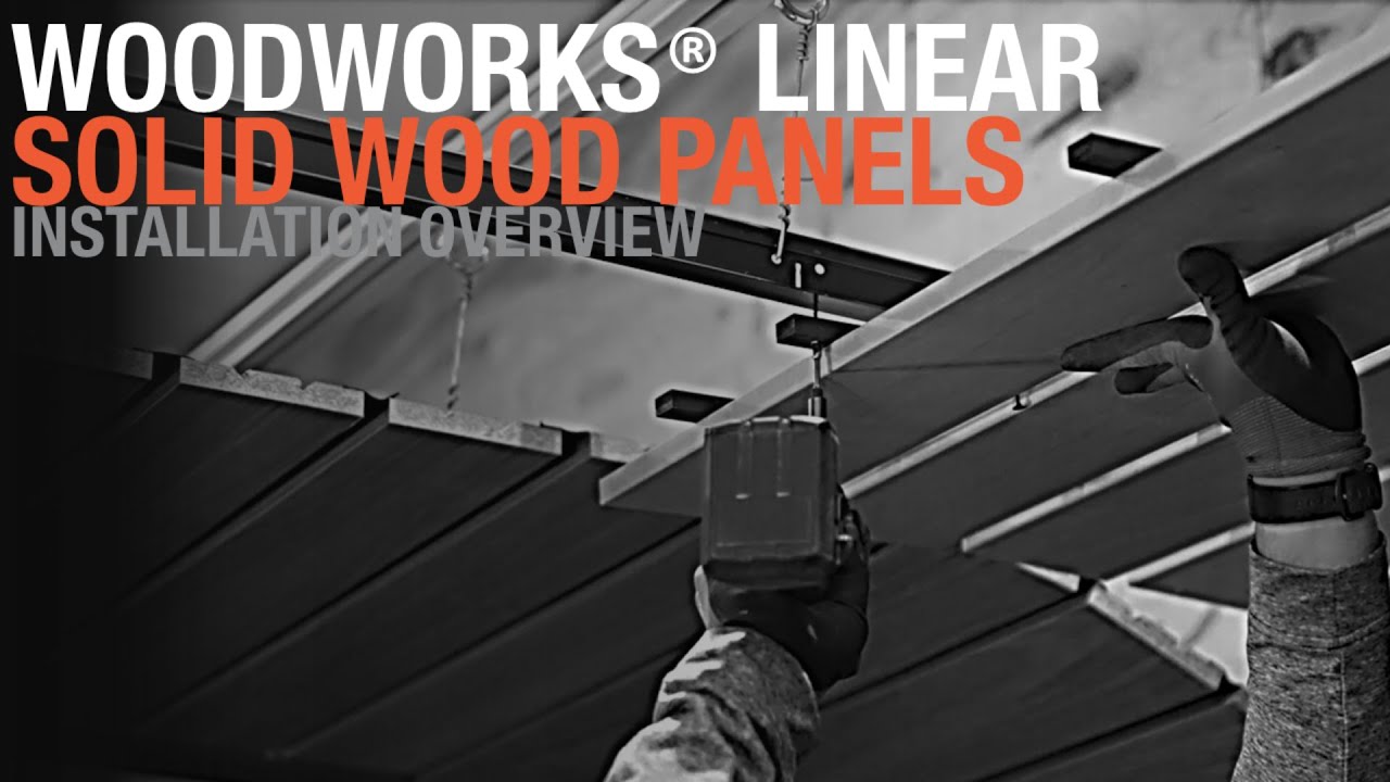 Solid Wood Panel Ceiling Installation | WOODWORKS Linear Solid Wood Panels | ARMSTRONG CEILINGS
