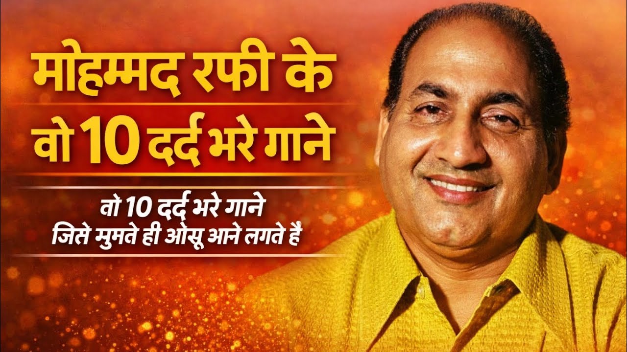 मोहम्मद रफ़ी साहब के वो 10 दर्द भरे गाने जिसे सुनते ही अपने आप आंसु आने लगते है।। #hindi#viral