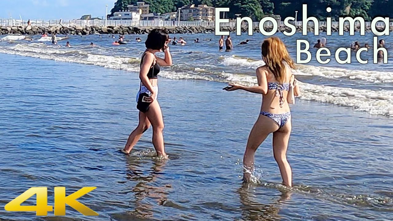 The most popular beach near Tokyo. 夏真っ盛りの片瀬西浜海水浴場ビーチAugust 2022 The height of summer. #海水浴 #beach