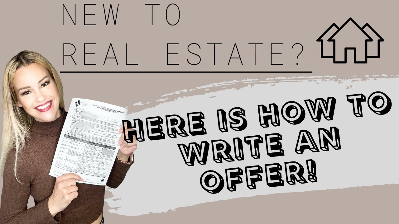 New to Real Estate? Step by Step Writing an Offer- California Residential Purchase Agreement (RPA)