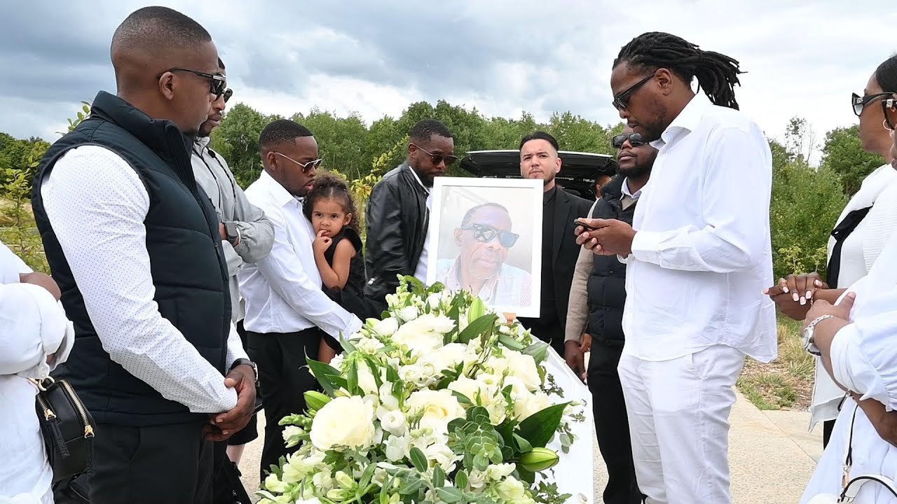 Les obsèques de Patrice KOUAMA au cimetière de Bondoufle