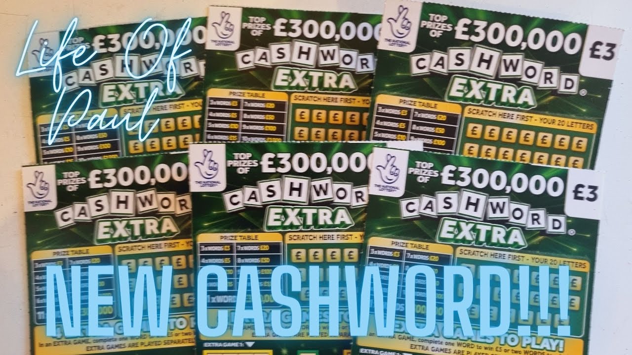 Новые лотерейные скретч-карты для участия в розыгрыше призов: 6 новых билетов Cashword Extra Lotto.