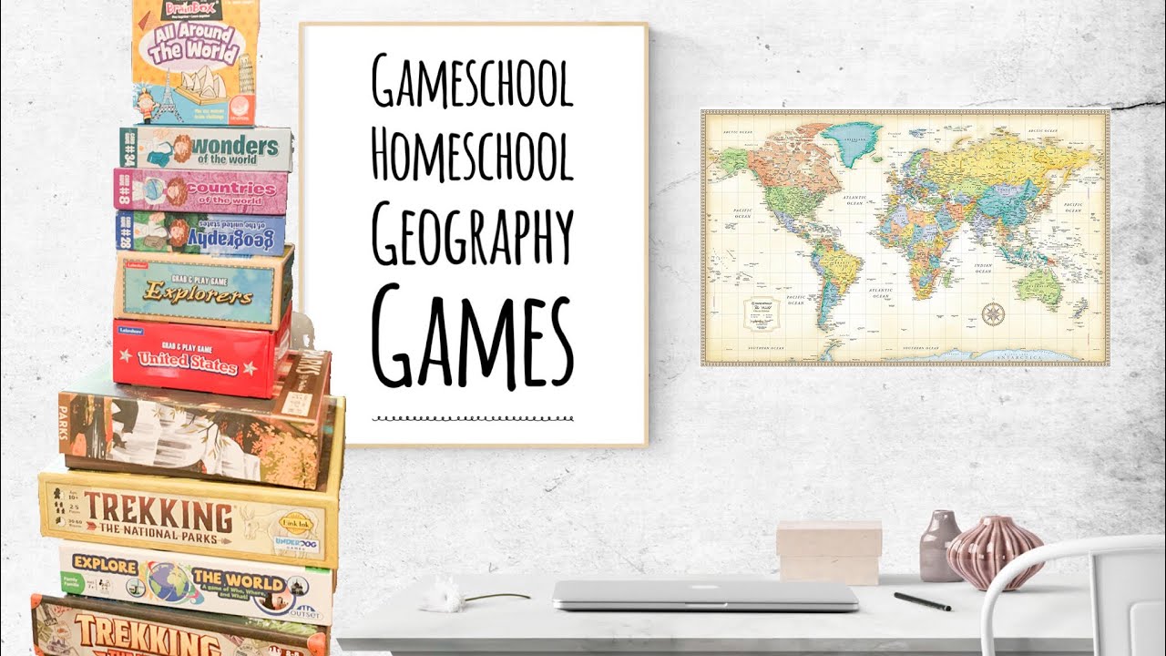 Gameschool Geography - Home school board games and card games that focus on teaching geography