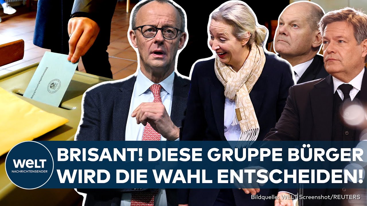 NEUWAHLEN: Das Schicksal &uuml;ber Merz, Weidel, Scholz und Habeck entscheidet DIESES W&auml;hler-Milieu