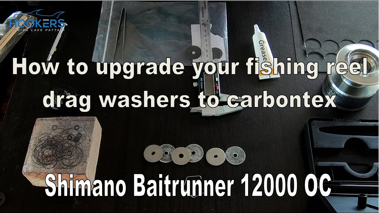 How to upgrade CARBONTEX drag washers on Shimano Baitrunner 12000 OC fishing reels