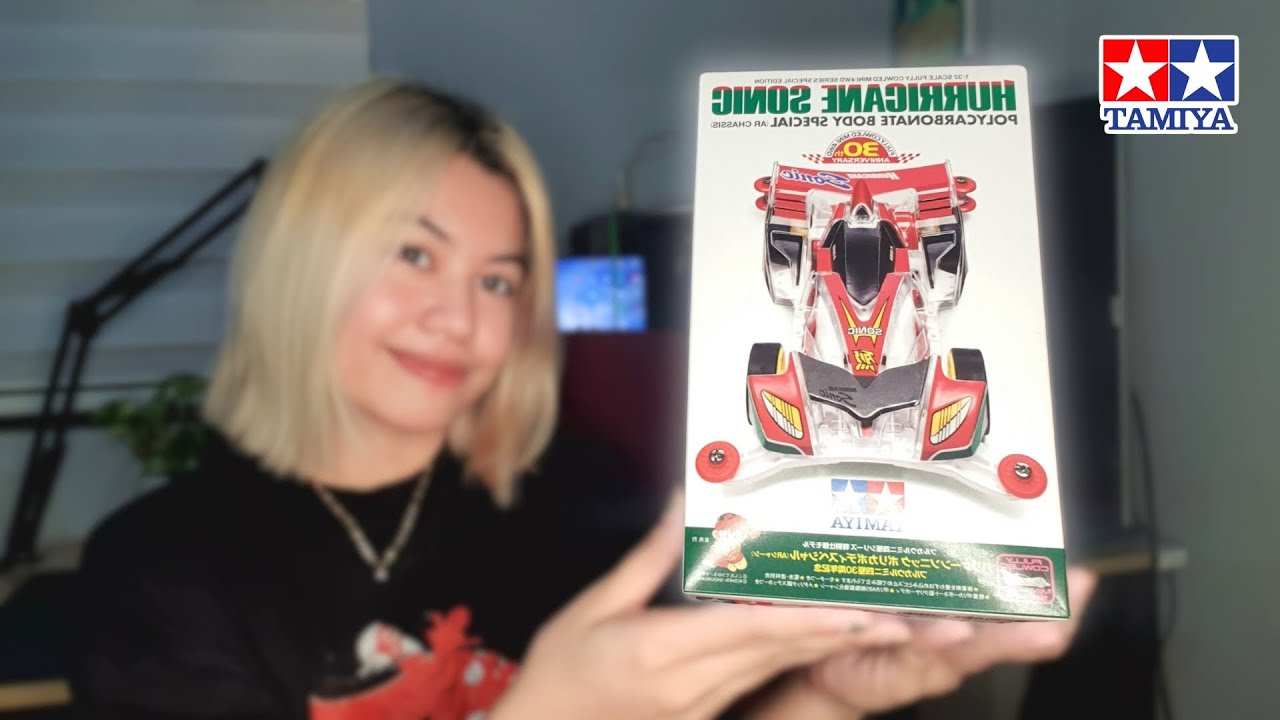 Tamiya MINI 4WD Hurricane Sonic Polycarbonate Body | Speed Build