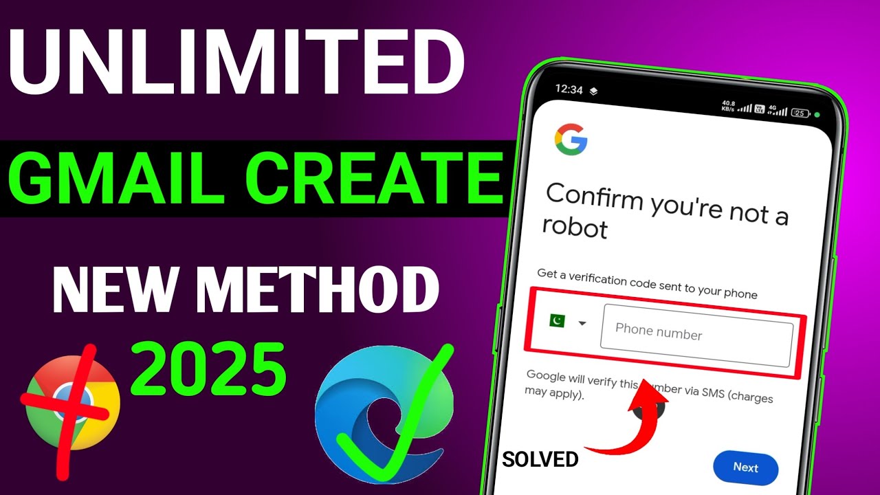 Unlimited Gmail Account Create Without Phone Number Verification 2025 !!