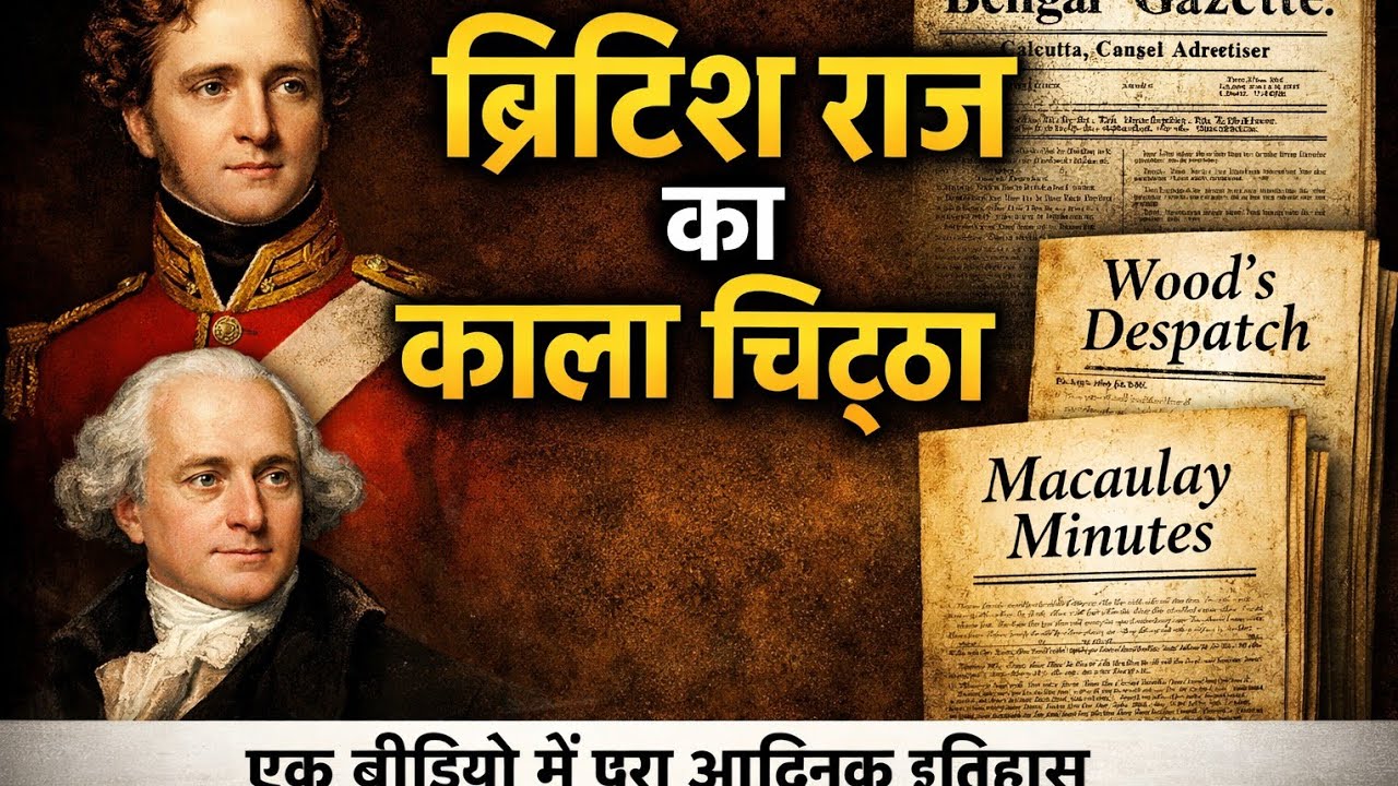 TOPIC::ब्रिटिश भारत का इतिहास: शिक्षा, पत्रिकाएँ और गवर्नर जनरल | Complete Modern History 🇮🇳