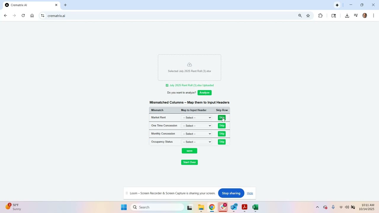 Demonstration of Multi Family Rent Roll Converter