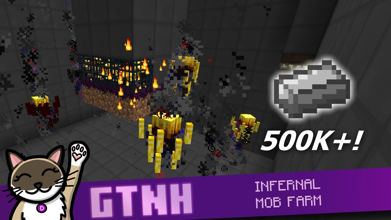 Более 500 тысяч стальных слитков! Создаём адскую ферму монстров в GTNH