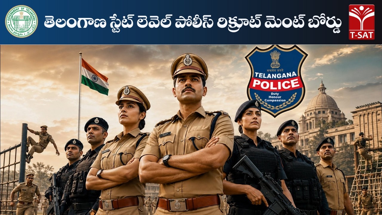 TGPRB | తెలంగాణ స్టేట్ లెవెల్ పోలీస్ రిక్రూట్ మెంట్ బోర్డు | T-SAT