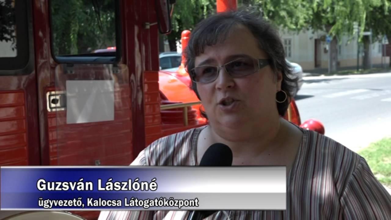 Gumikerekes városnéző kisvonat járja Kalocsát! – a város nevezetességeit láthatja az, aki felül rá