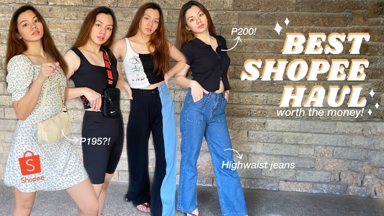 BEST SHOPEE TRY-ON HAUL 🦋 (Affordable tops, Bags, Jeans & etc) | it’s me An j