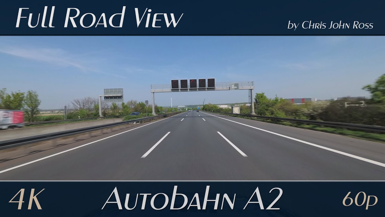 Autobahn (A2), Germany: Bielefeld - Hannover / Lauenau - Bad Nenndorf - 4K Ultra HD Video