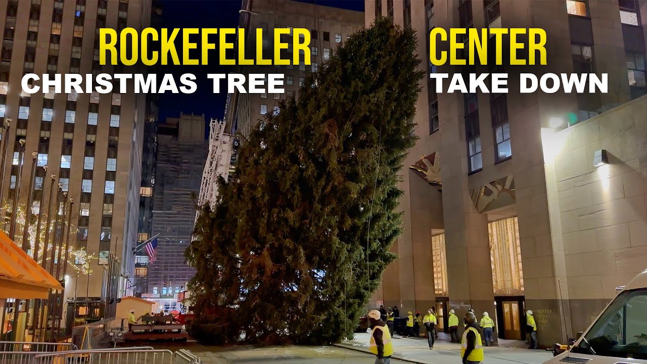 Rockefeller Center Christmas Tree Take Down/ Farewell : End of the New York City Holiday Season