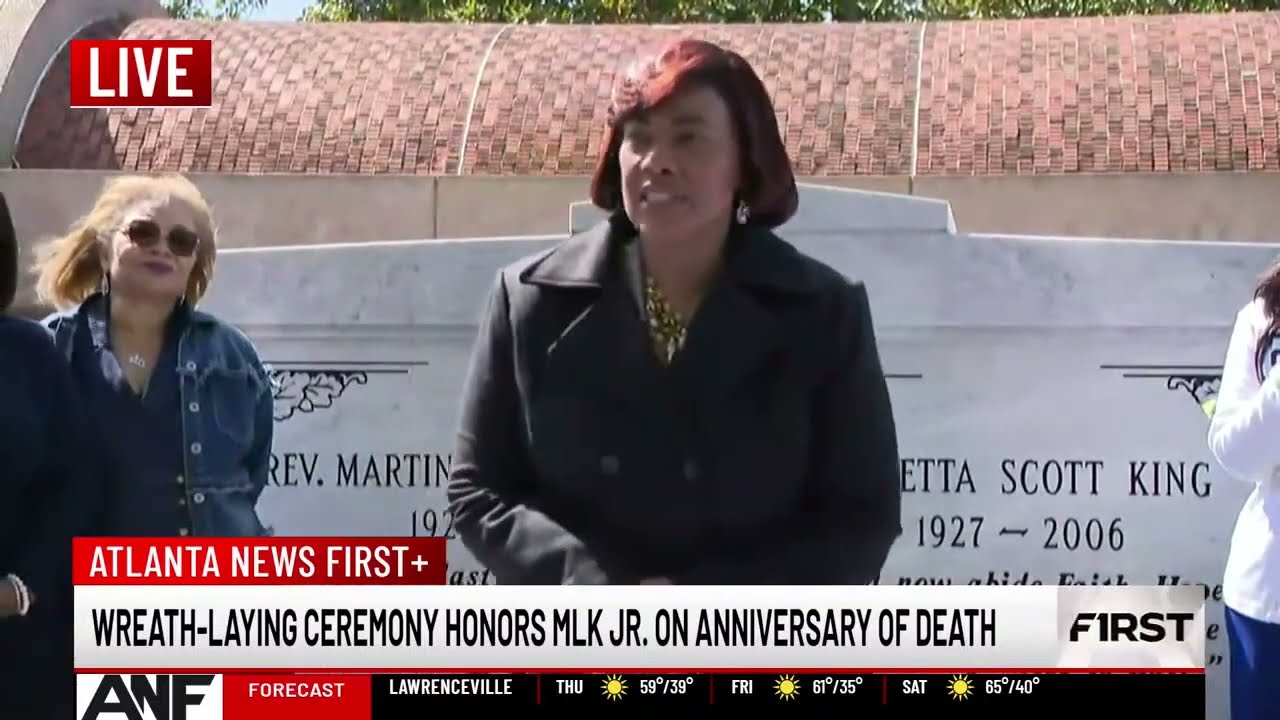 WATCH LIVE Wreath laying honoring Martin Luther King Jr  on 56th anniversary of his death