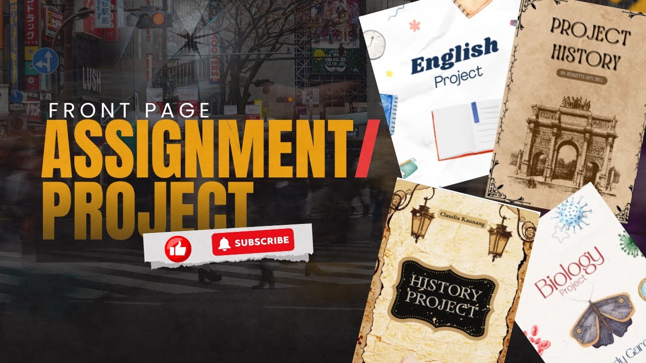 Front Page Design for Project or Assignment | 