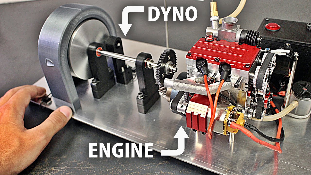 Making a REAL RC Engine Dyno!  - New NR200 Engine Test