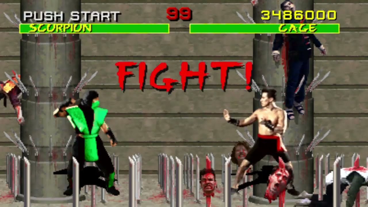 MK1 Enfrentando o ninja verde ( Reptile )