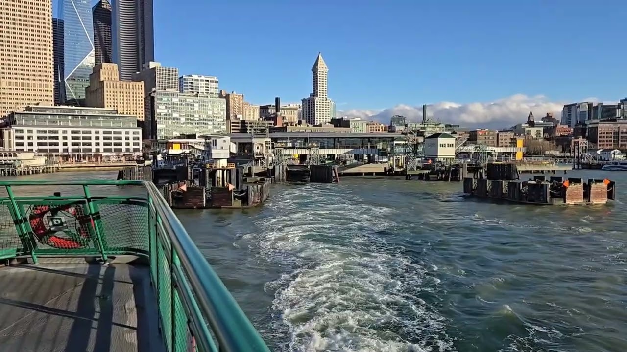 WSF M/V Tacoma Departing Seattle (Slip 2)