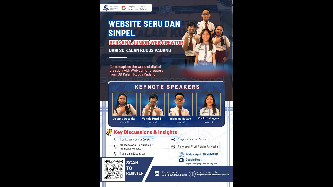 Website Seru & Simpel Bersama Junior Web Creator dari SD Kalam Kudus