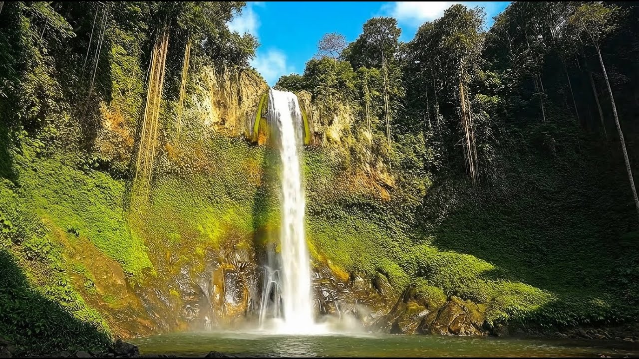 🔴LIVE Peaceful Waterfall Sounds 🌿 Relaxing Nature Ambience for Sleep, Study & Meditation