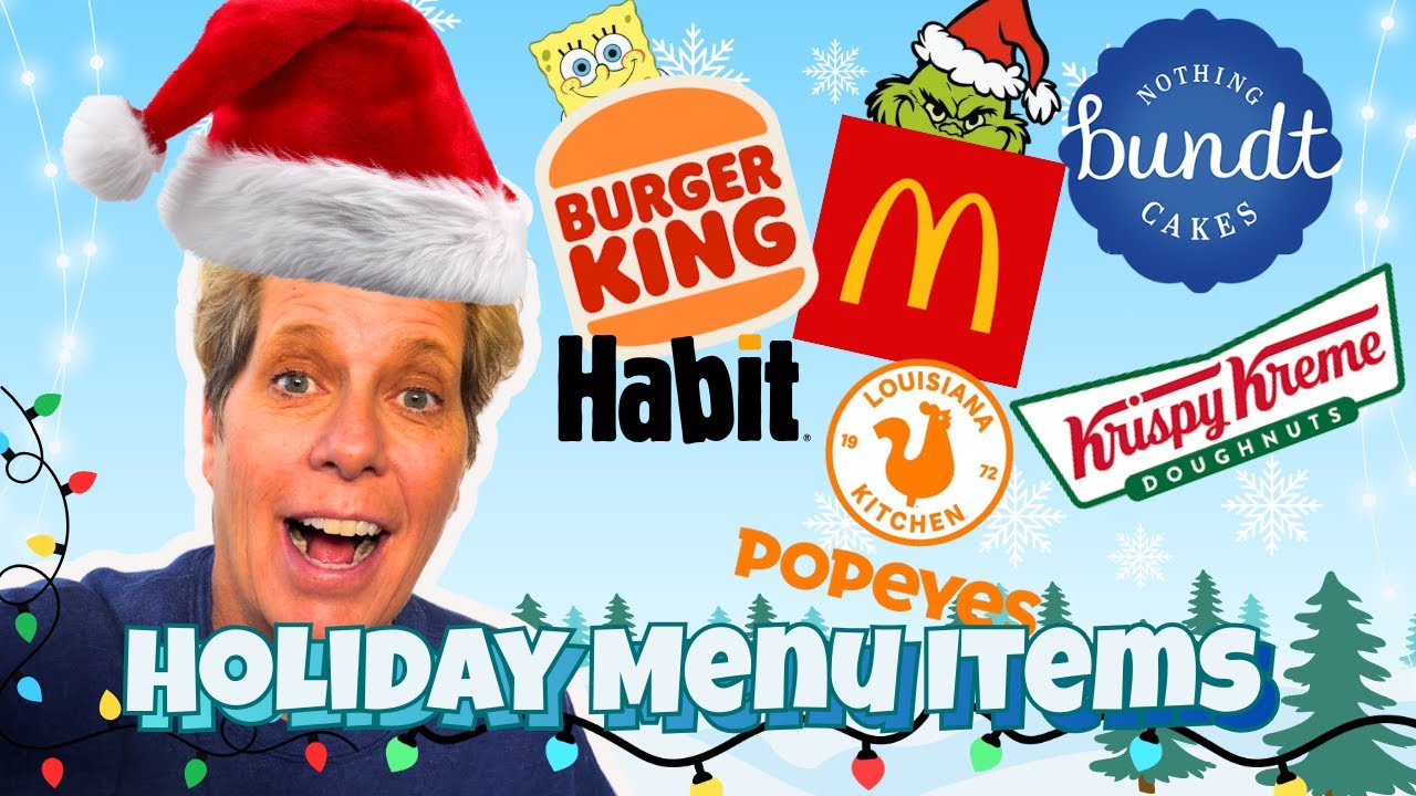 Пробуем блюда из праздничного меню быстрого питания! 🎄🍔🍩