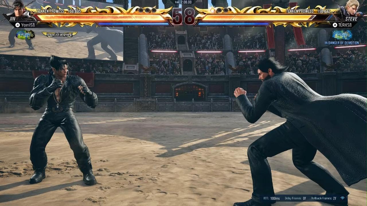 TEKKEN8 Ranked Jin vs Steve very close match!