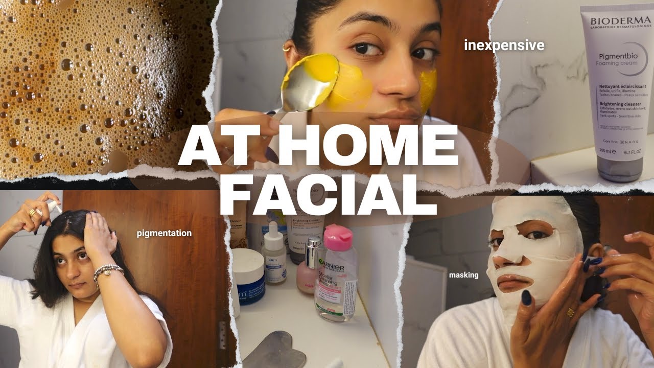 AT HOME FACIAL AT 3am  (budget friendly) #facial #skincareroutine #akshatapagar