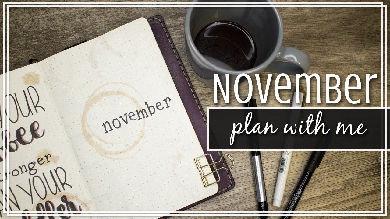 Coffee Stain Bullet Journal Theme ☕️ | Plan With Me